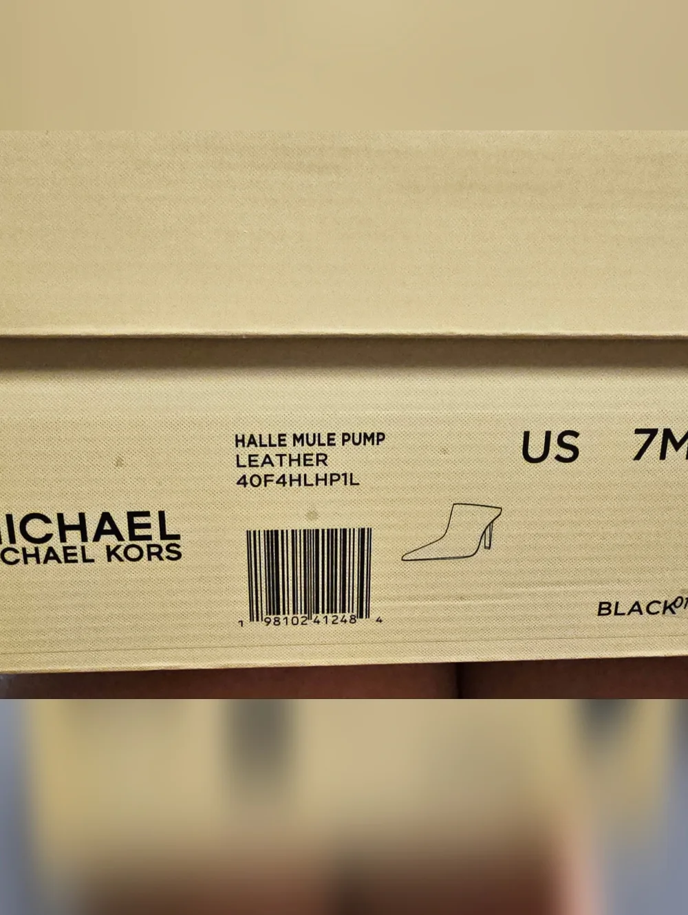 New Michael Kors Halle Leather Mule Pump Sz 7 - Picture 8 of 8